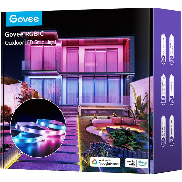 Стрічка світлодіодна розумна Govee H6172 Phantasy Outdoor LED RGBIC Strip Lights (H61723D1)