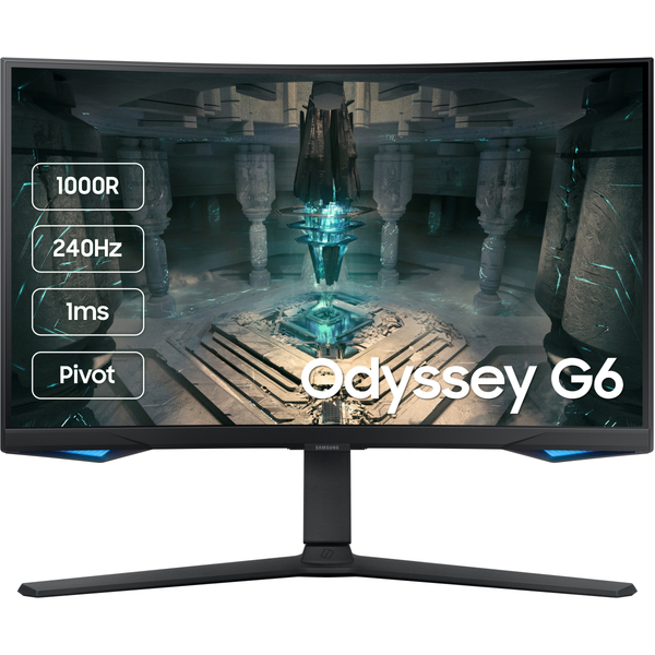 Монiтор Samsung 27 Odyssey G6 LS27BG650E (LS27BG650EIXUA) VA Black Curved 240Hz