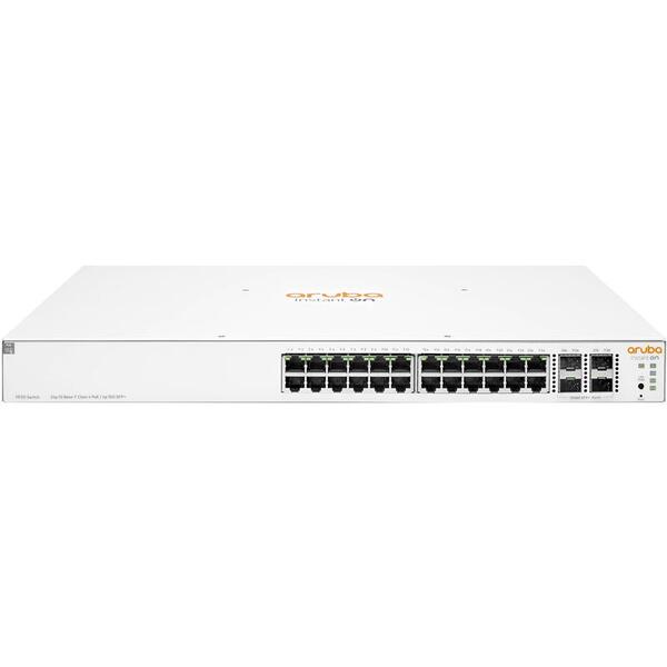 Комутатор HPE Aruba Instant On 1930 24G Class4 PoE 4SFP/SFP+ 195W Switch, 24xGE, 4xGE SFP ports, LT Warranty