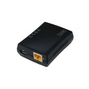 Принт-сервер DIGITUS Fast Ethernet, NAS, 1xRJ45, 1xUSB A 2.0 (DN-13020)