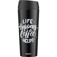 Термочашка Ardesto Coffee Time 450 мл, чорний, нержавіюча сталь (AR2645BC)