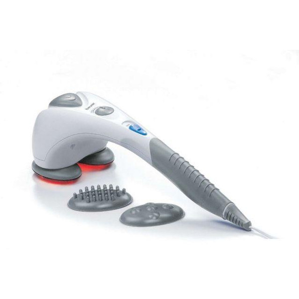 Масажер Beurer для тіла, від мережі, 1.4кг, 2 насадки, інфрачервоні промені, білий