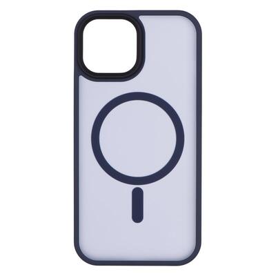 Чехол 2Е Basic для Apple iPhone 15, Soft Touch MagSafe Cover, Dark Blue (2E-IPH-15-OCLS-DL)