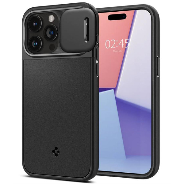 Чохол Spigen для Apple iPhone 15 Pro Max Optik Armor MagFit, Black