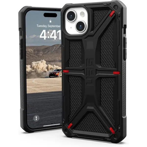 Чохол UAG для Apple iPhone 15 Monarch, Kevlar Black 114289113940