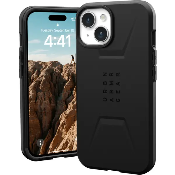 Чохол UAG для Apple iPhone 15 Plus Civilian Magsafe, Black (114306114040)