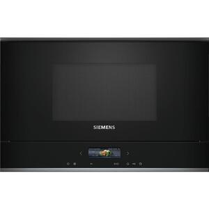 Мікрохвильова піч Siemens вбудовувана, 21л, електр. управл., 900Вт, гриль, дисплей, чорний