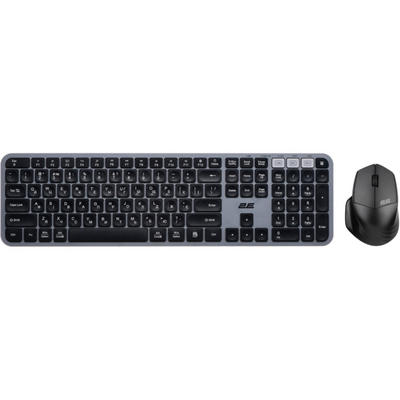 Комплект (клавиатура, мышь) беспроводной 2E MK440 Grey/Black (2E-MK440WBGR_UA)