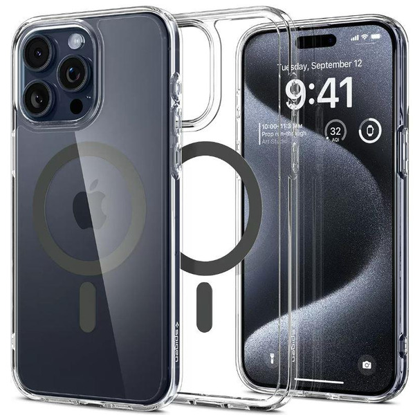 Чохол Spigen для Apple iPhone 15 Pro Max Ultra Hybrid MagFit, Graphite ACS06577