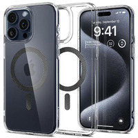 Чохол Spigen для Apple iPhone 15 Pro Max Ultra Hybrid MagFit, Carbon Fiber