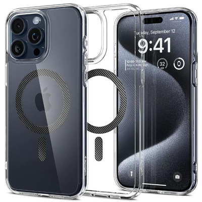 Чохол Spigen для Apple iPhone 15 Pro Max Ultra Hybrid MagFit, Carbon Fiber