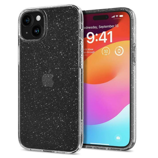 Чохол Spigen для Apple iPhone 15 Plus Liquid Crystal Glitter, Crystal Quartz