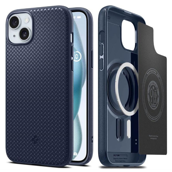 Чохол Spigen для Apple iPhone 15 Plus Mag Armor MagFit, Navy Blue