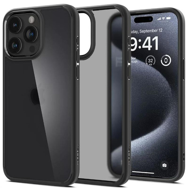 Чохол Spigen Ultra Hybrid для iPhone 15 Pro Frost Black (ACS06709)