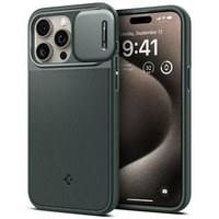 Чохол Spigen для Apple iPhone 15 Pro Optik Armor MagFit, Abyss Green
