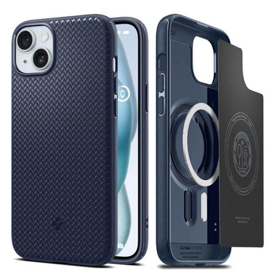 Чохол Spigen для Apple iPhone 15 Mag Armor MagFit, Navy Blue