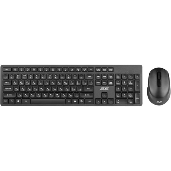 Комплект (клавіатура, миша) бездротовий 2E MK420 Black (2E-MK420WB_UA)