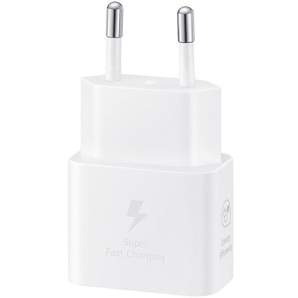 Мережевий зарядний пристрій Samsung EP-T2510XWEGEU White, 25W + кабель USB Type-C