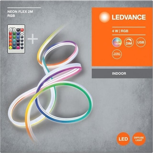 Лента светодиодная LEDVANCE NEON FLEX 4W, 2M RGB USB RC