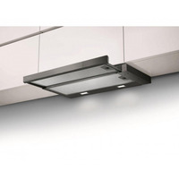 Витяжка Faber телескоп, 60см, 701м3ч, Flexa Ng Glass Lux Bk A60, чорний