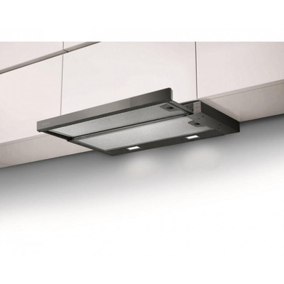 Витяжка Faber телескоп, 60см, 701м3ч, Flexa Ng Glass Lux Bk A60, чорний
