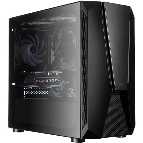 Корпус SilverStone FARA FAV1MB-PRO, без БП, 2xUSB3.0, 2xUSB2.0, 1x120mm ARGB fan, TG Side Panel, ATX, Black