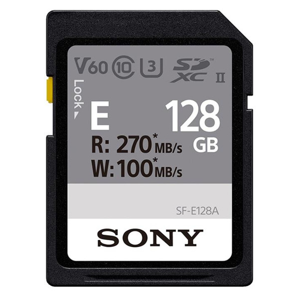 Карта памяти Sony SDXC  128GB C10 UHS-II U3 V60 R270/W100MB/s Entry