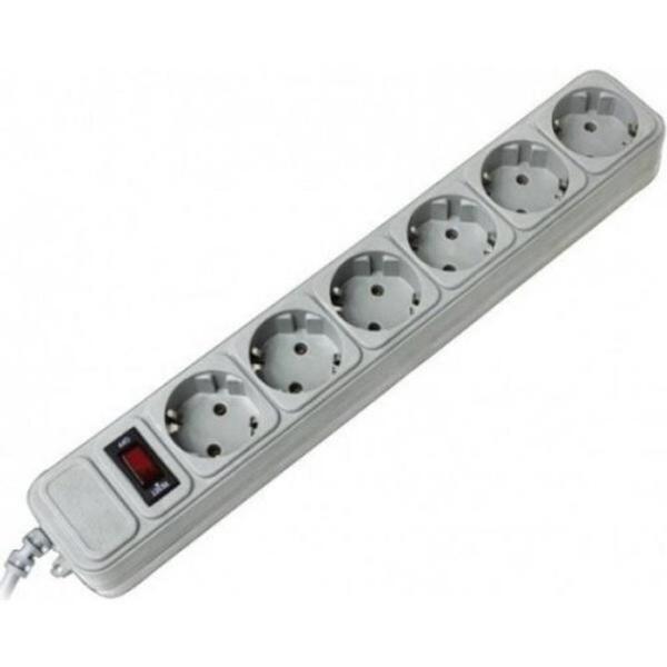 Фильтр питания Gembird Power Cube 6 розеток 1,8м (SPG6-G-6G) серый