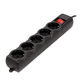 Фильтр питания Gembird Pro (SPG5-G-6B-PRO) 5 розеток, 1.8м, черный