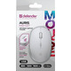 Мишка Defender Auris MB-027, бездротова, 3 кн. до 1600 dpi, безшумна, біла
