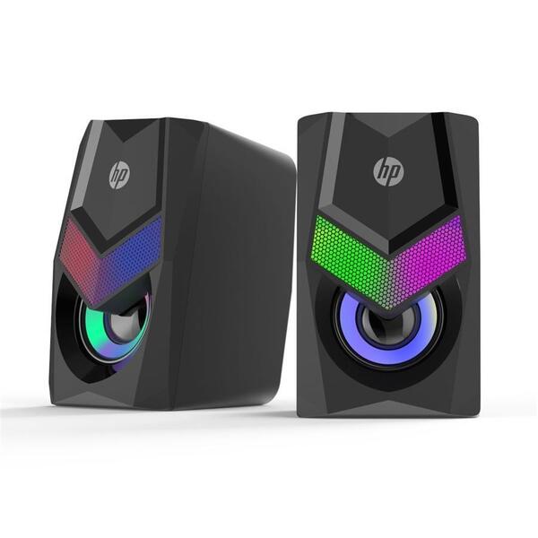 Комп'ютерні колонки 2.0 HP DHE-6000, 3,5мм + USB, 6Вт, LED RGB