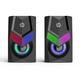 Акустична система 2.0 HP DHE-6000, 3,5мм + USB, 6Вт, LED RGB