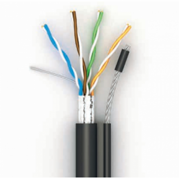 Кабель UTP Cat-5e Ok-NET, КПП-ВП (100) 4х2х0,51 (бухта 500м) для зовнішньої прокладки