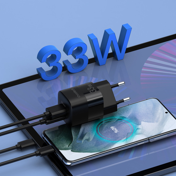 Сетевое зарядное устройство Choetech Black (PD5006-EU-BK)