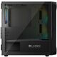 Корпус LogicConcept PORTOS MESH+GLASS ARGB fans 3x120mm BLACK без БЖ mATX