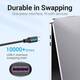 Кабель Vention USB Type-C - USB Type-C (M/M) TPE Round PD 100W, 5A, 1 м, Black (COTBF)