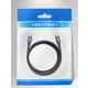 Кабель Vention USB Type-C - USB Type-C (M/M) TPE Round PD 100W, 5A, 1 м, Black (COTBF)