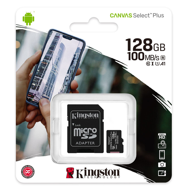 Картка пам'яті Kingston Canvas Select Plus SDCS2/128GBSP#
