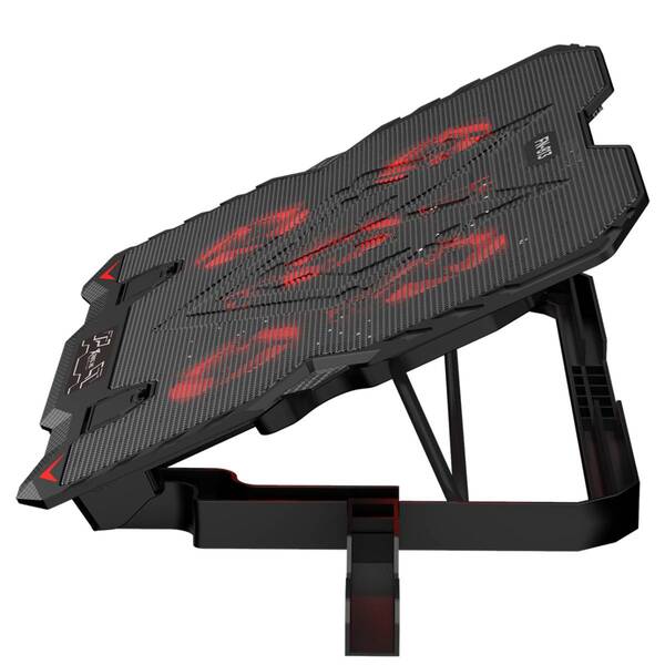 Підставка для ноутбука XTRIKE ME FN-813 5 Fan, Red Led, 2 USB-порти