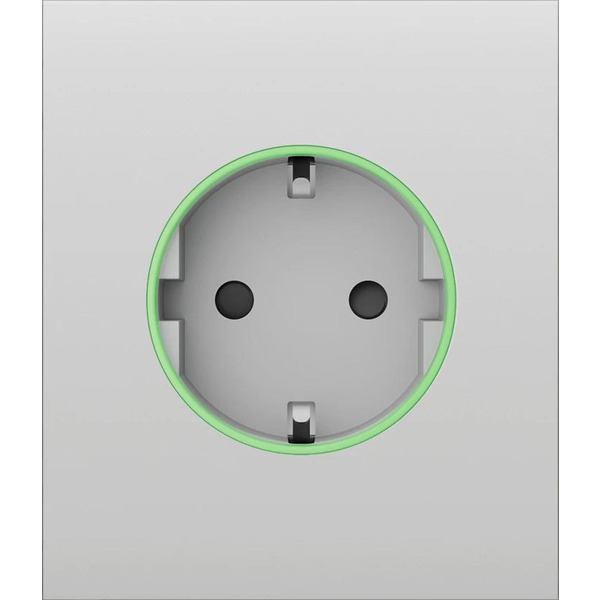 Центральна панель для вбудованої розетки Ajax CenterCover for Outlet smart, Jeweler, бездротова, білий