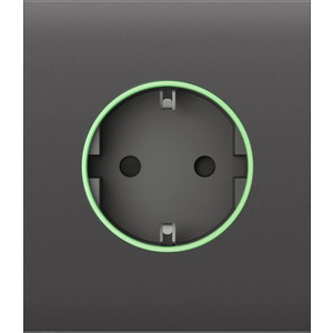 Центральна панель для вбудованої розетки Ajax CenterCover for Outlet smart, Jeweler, бездротова, grey