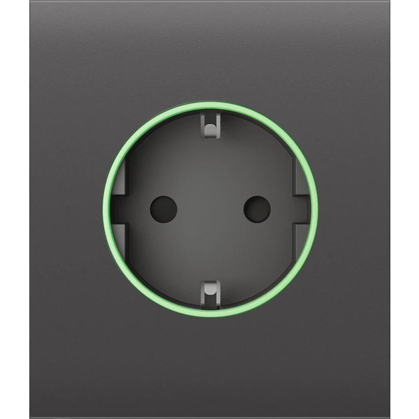 Фронтальна панель Ajax CenterCover for Outlet smart, Jeweler, бездротова, grey