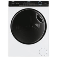 Прально-сушильна машина Haier фронтальна, 9(6)кг, 1400, A, 60см, дисплей, пара, інвертор, люк чорний, прямий привід, білий