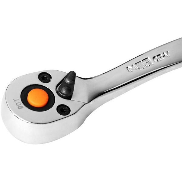 Набор инструмента Neo Tools, Набор торцевых головок, 25шт, 1/2", CrV, металлический кейс