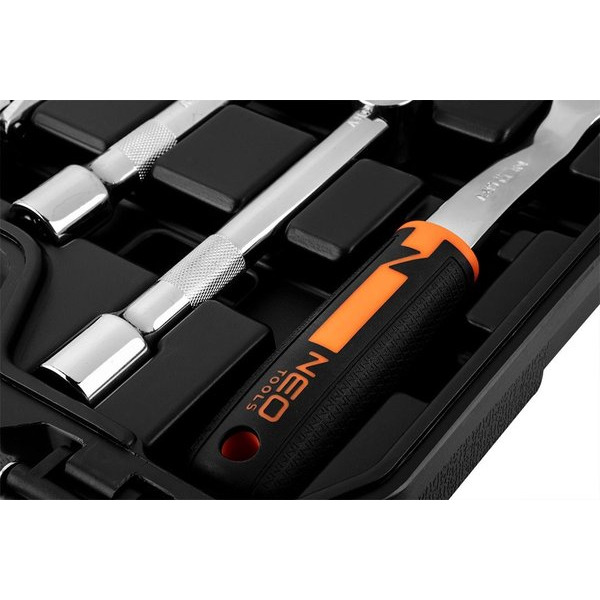 Набір торцевих головок Neo Tools, 58шт, 1/2", CrV, кейс (10-042)