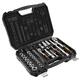Набор инструмента Neo Tools, Набор торцевых головок, 73шт, 1/2", 1/4", CrV, кейс