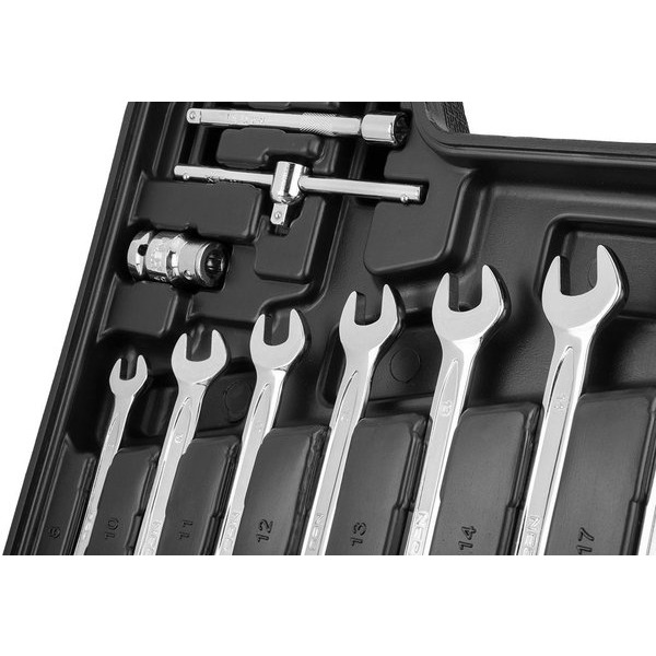 Набір інструментів Neo Tools, 82шт, 1/2", 1/4", CrV, eco кейс (10-058)