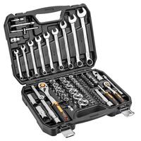 Набор инструмента Neo Tools, 82шт, 1/2", 1/4", CrV, eco кейс