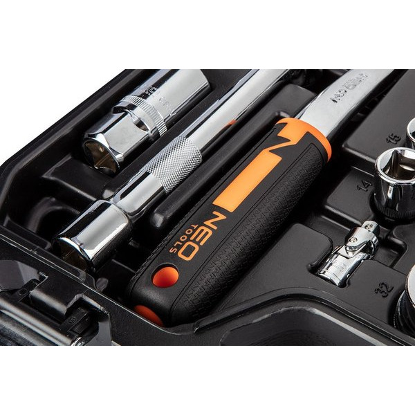 Набір інструментів Neo Tools, 82шт, 1/2", 1/4", CrV, кейс (10-059)