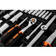 Набор инструмента Neo Tools, Набор торцевых головок, 110шт, 1/2", 1/4", CrV, кейс